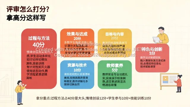 评审打分拆解:过程与方法40分占大头及各维度拿分点