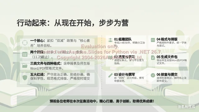 行动起来:从组队到提交的六步备赛路线