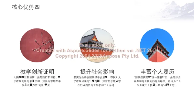 核心优势四:创新证明、社会影响与个人履历